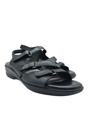 SAS Tabby Slingback Leather Sandals 9N 9 Narrow Adjustable EZ Straps Cushioned